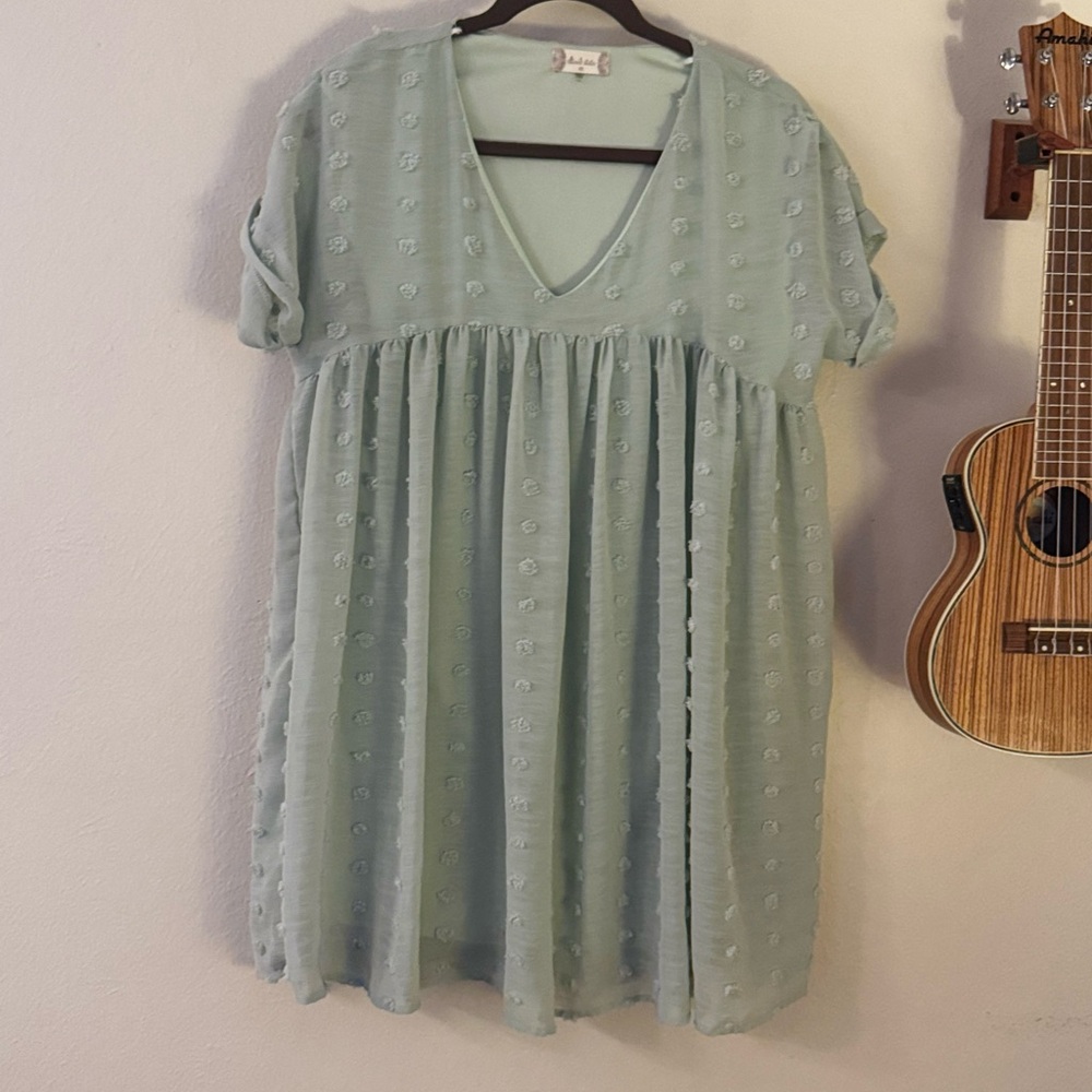Altar'd State Light Green Midi Dress